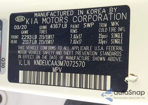 2021 Kia Seltos S from USA, damaged, VIN KNDEUCAA3M7072570